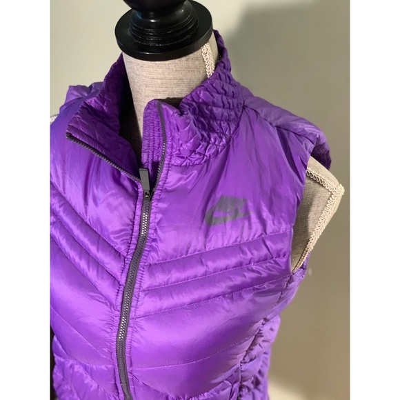 Nike Purple Down Puffer Vest - Picture 6 of 9